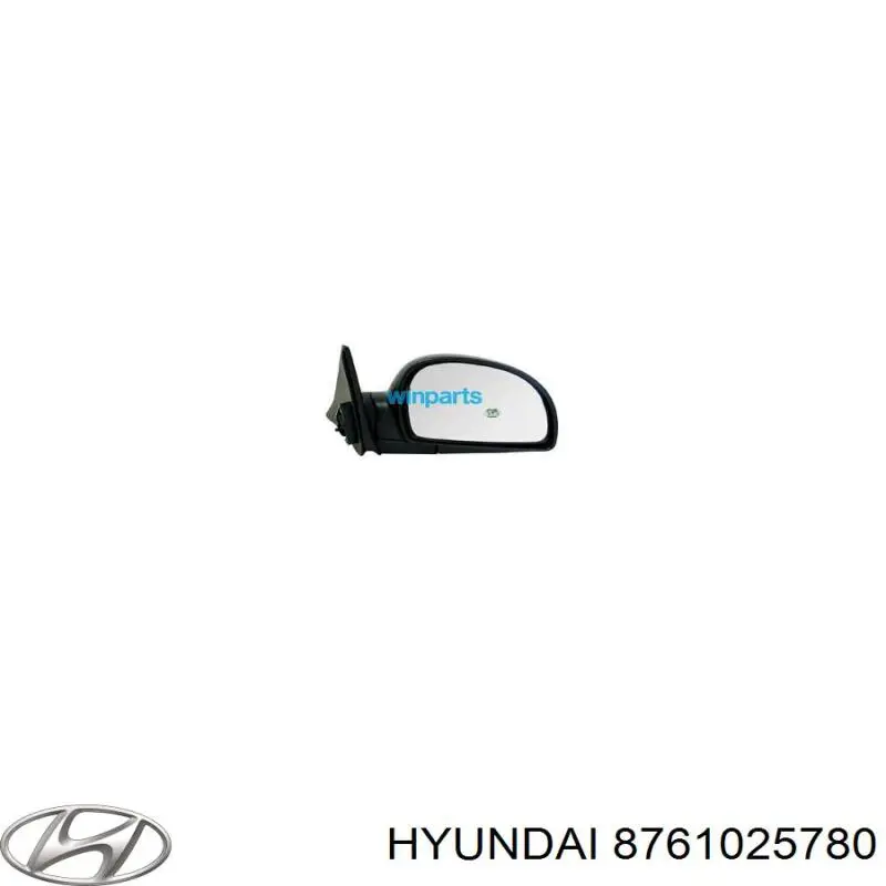 Купити 8761025780 Hyundai/Kia Бічне дзеркало заднього виду ліве