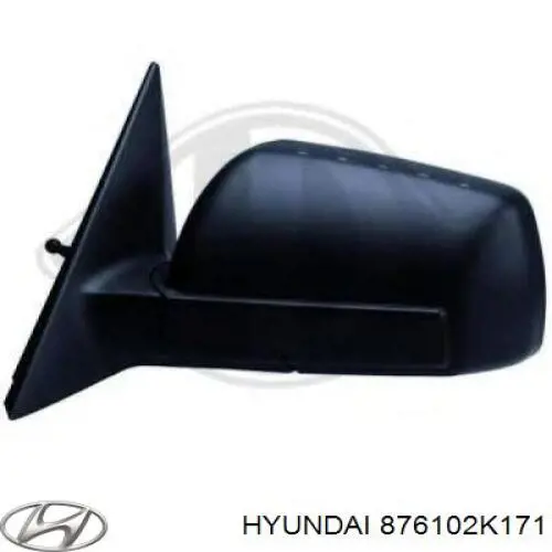 Ліве бокове дзеркало 876102K171 Hyundai/Kia