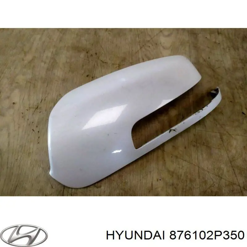 876102P350 Hyundai/Kia Дзеркало заднього виду, ліве