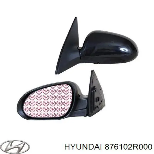 Купити 876102L100 Hyundai/Kia Бічне дзеркало заднього виду ліве