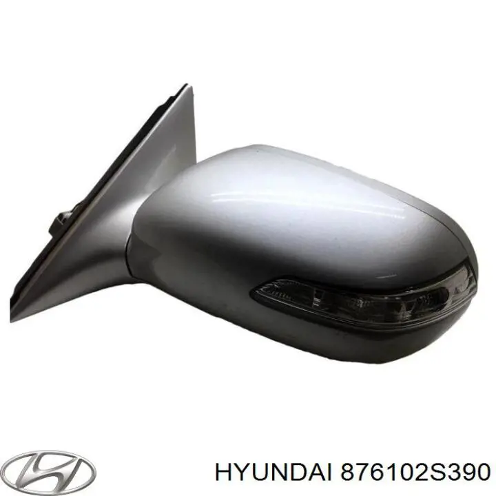 Купити 876102S390 Hyundai/Kia Бічне дзеркало заднього виду ліве