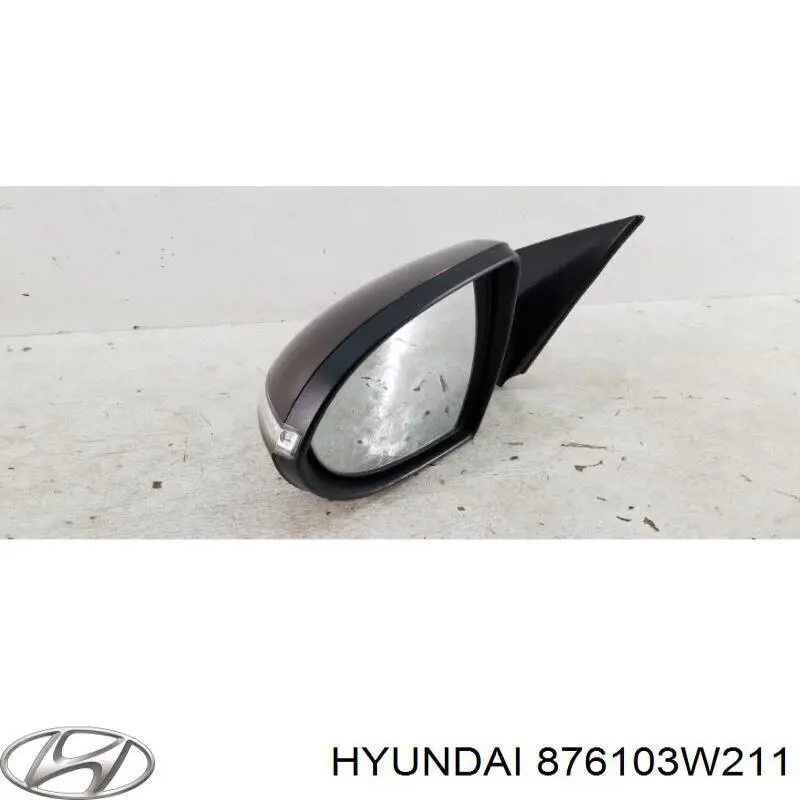 Ліве бічне дзеркало Hyundai/Kia 876103W211 ціна, від 48.14 USD