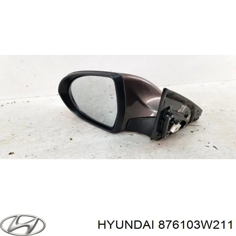 876103W211 Hyundai/Kia Дзеркало заднього виду, ліве