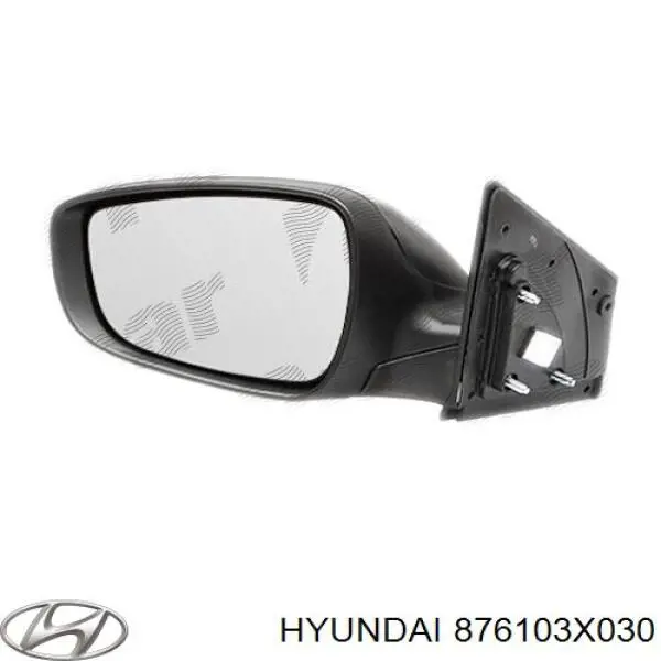 Бічне дзеркало заднього виду на Hyundai Elantra MD