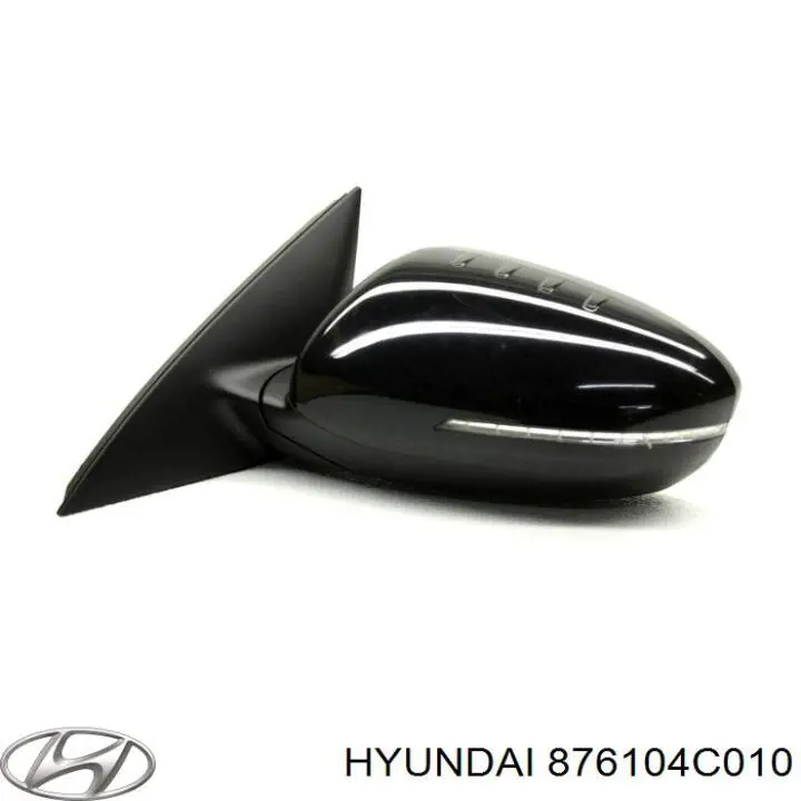 Ліве бокове дзеркало 876104C010 Hyundai/Kia
