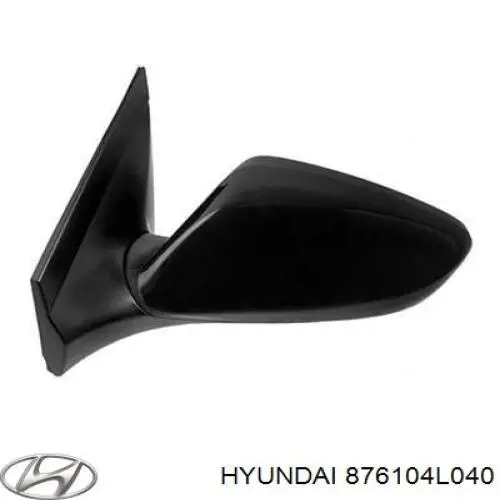 Ліве бокове дзеркало 876104L040 Hyundai/Kia