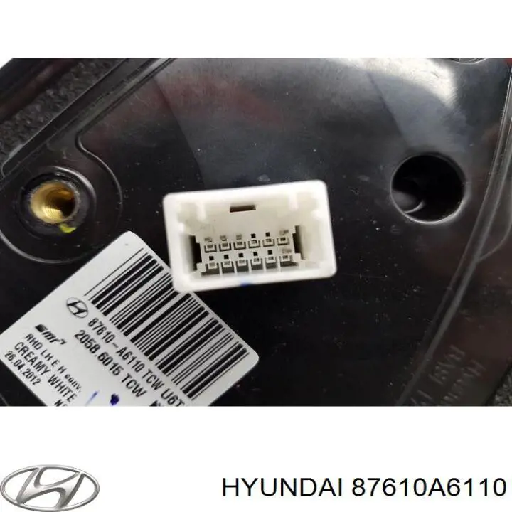 Купити 87610A6110 Hyundai/Kia Бічне дзеркало заднього виду ліве
