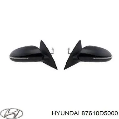 Ліве бокове дзеркало 87610D5000 Hyundai/Kia