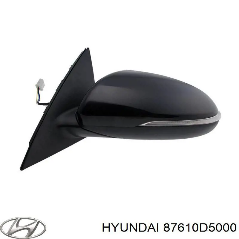 Купити 87610D5000 Hyundai/Kia Бічне дзеркало заднього виду ліве