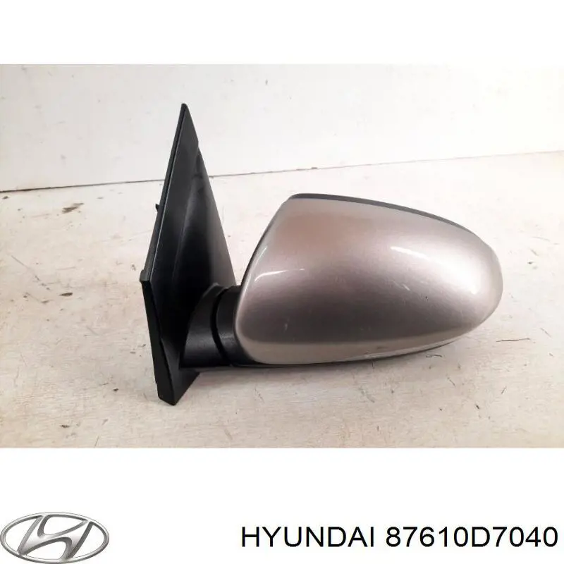 Ліве бічне дзеркало Hyundai/Kia 87610D7040 ціна, від 258.94 USD