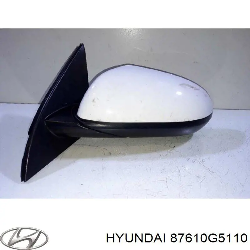 87610G5110 Hyundai/Kia Дзеркало заднього виду, ліве
