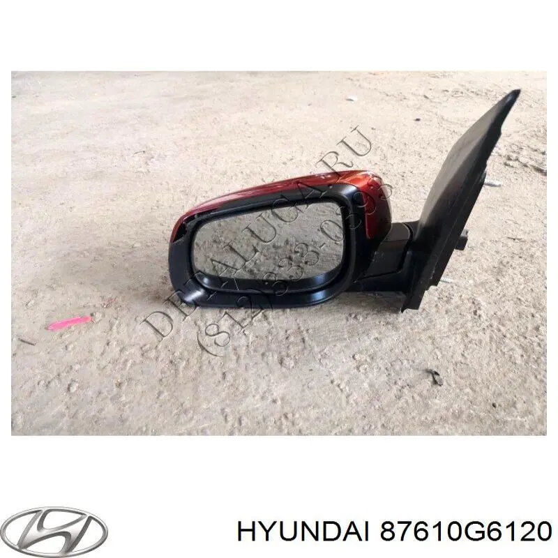 Купити 87610G6120 Hyundai/Kia Бічне дзеркало заднього виду ліве