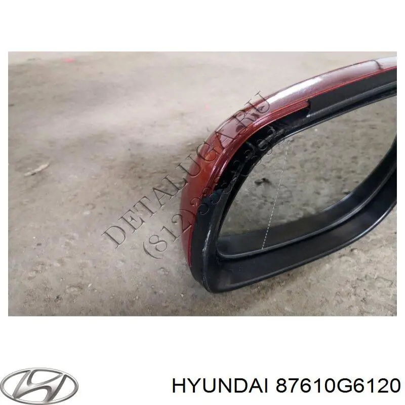 87610G6120 Hyundai/Kia Дзеркало заднього виду, ліве