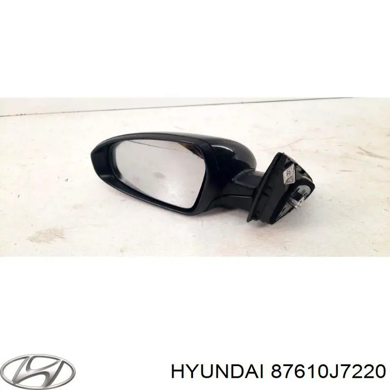 87610J7220 Hyundai/Kia Дзеркало заднього виду, ліве