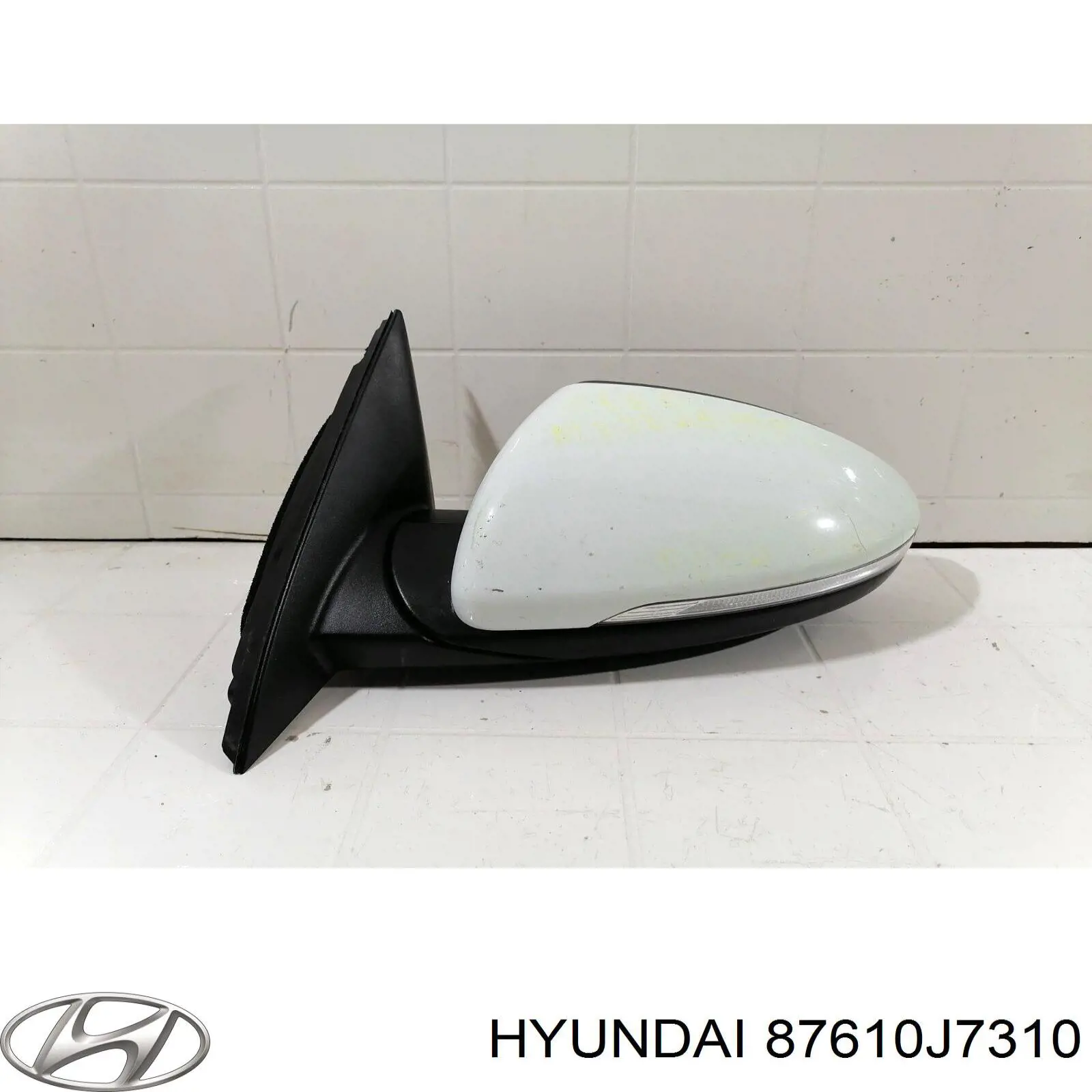 87610J7310 Hyundai/Kia Дзеркало заднього виду, ліве
