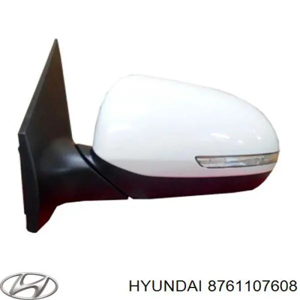 Дзеркальний елемент лівого дзеркала заднього виду Hyundai/Kia 8761107608 ціна, від 8.46 USD