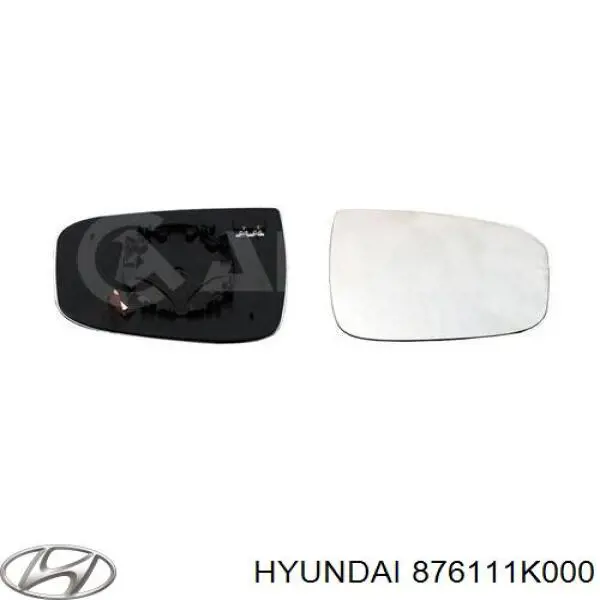 876111K000 Hyundai/Kia Дзеркальний елемент лівого дзеркала заднього виду