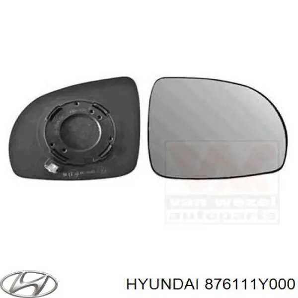 Дзеркальний елемент лівого дзеркала заднього виду Hyundai/Kia 876111Y000 ціна, від 17.15 USD