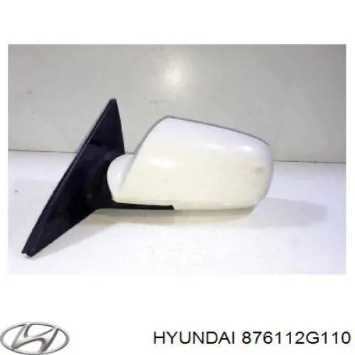 876112G110 Hyundai/Kia дзеркальний елемент дзеркала заднього виду, лівого