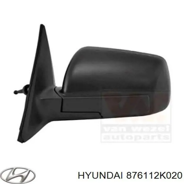 Купити 876112K020 Hyundai/Kia Дзеркальний елемент дзеркала заднього виду, лівого