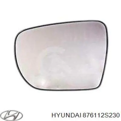 876112S230 Hyundai/Kia дзеркальний елемент дзеркала заднього виду, лівого