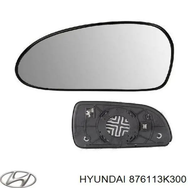 Дзеркальний елемент дзеркала заднього виду, лівого Hyundai Sonata (NF) (Хендай Соната)