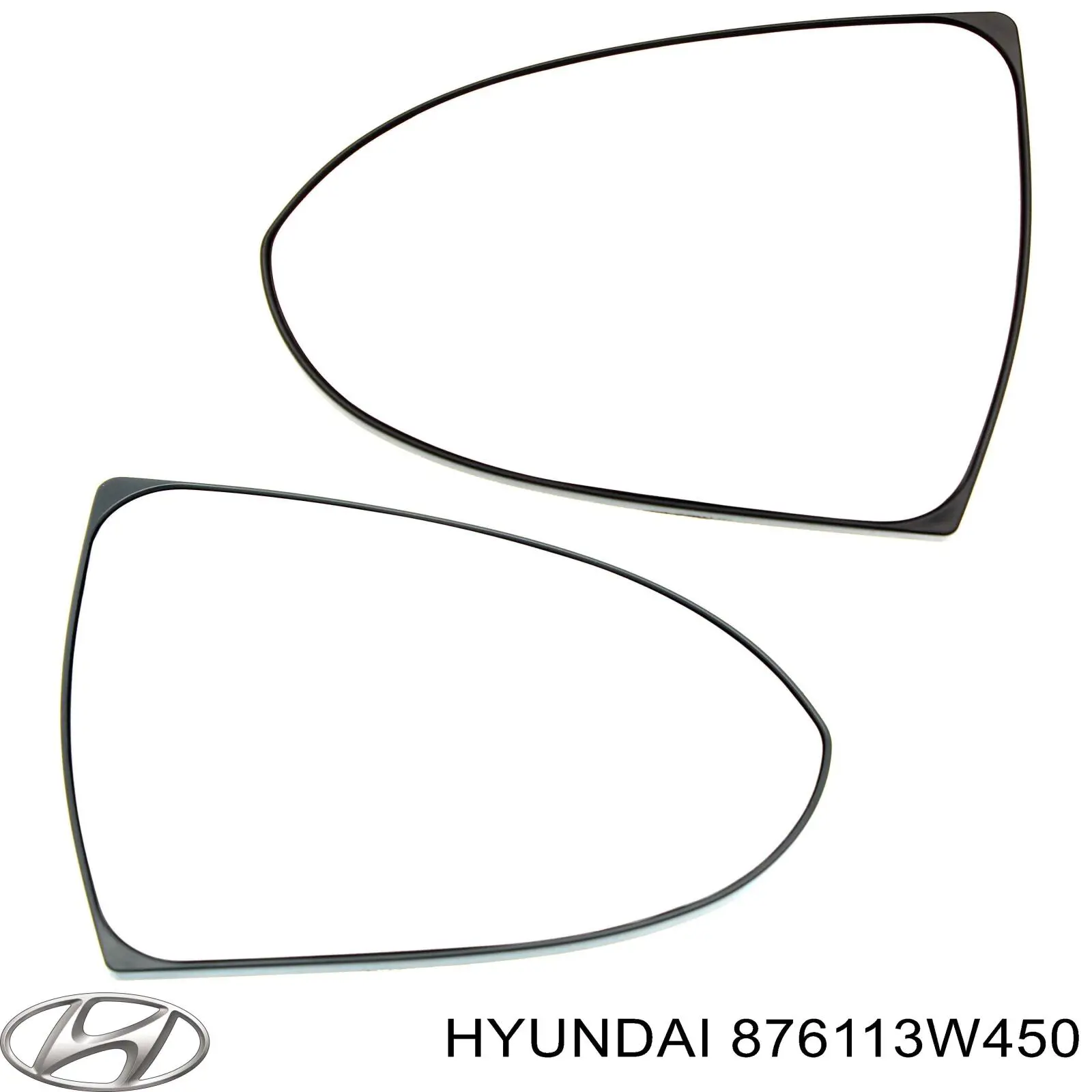 876113W450 Hyundai/Kia Дзеркальний елемент лівий