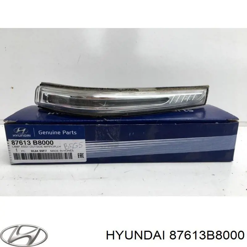 87613B8000 Hyundai/Kia покажчик повороту дзеркала, лівий
