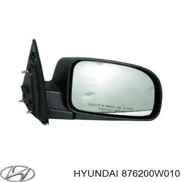 876200W010 Hyundai/Kia Праве дзеркало заднього виду