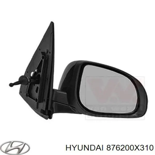  Дзеркало заднього виду, праве Hyundai I10 