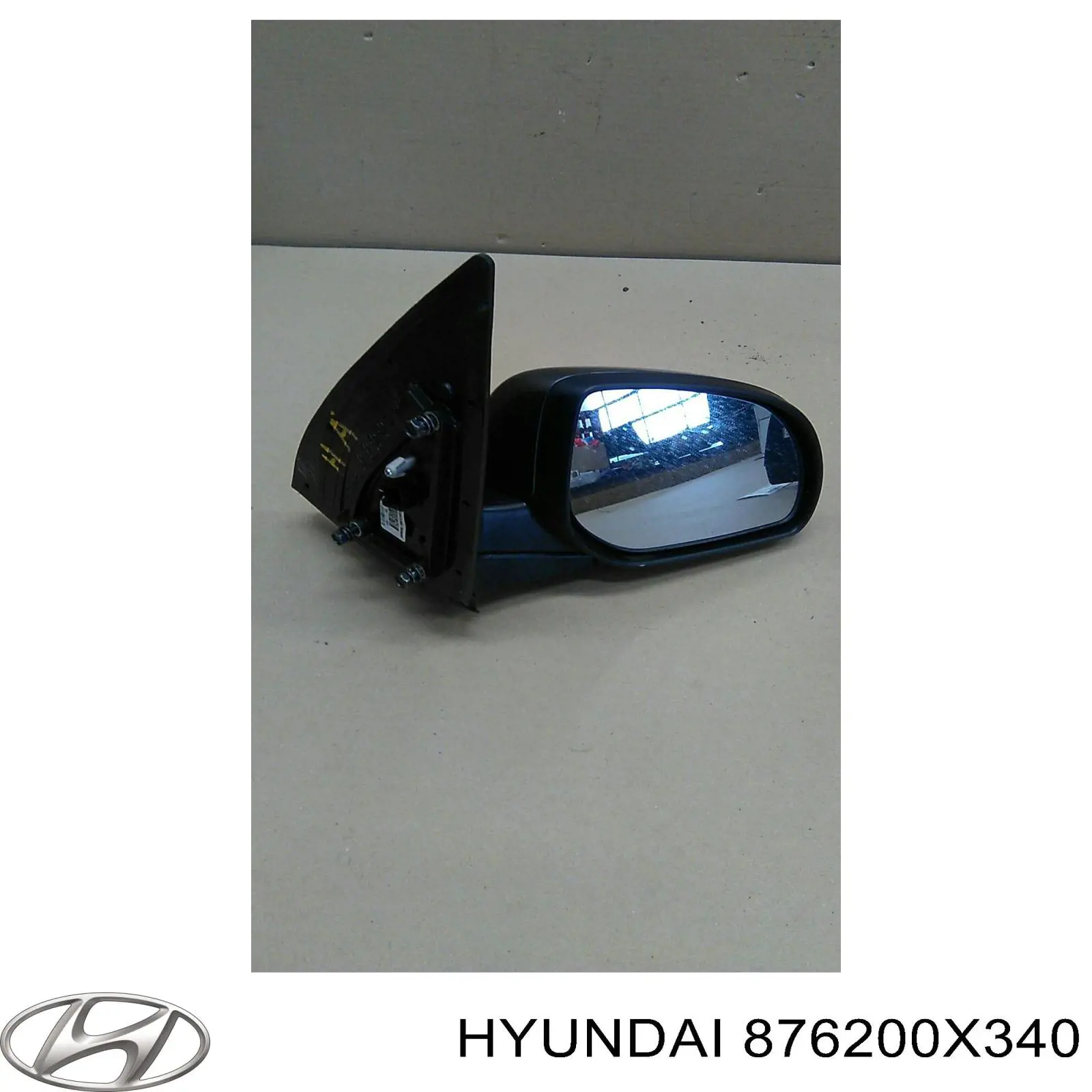 Праве бічне дзеркало Hyundai/Kia 876200X340 ціна, від  