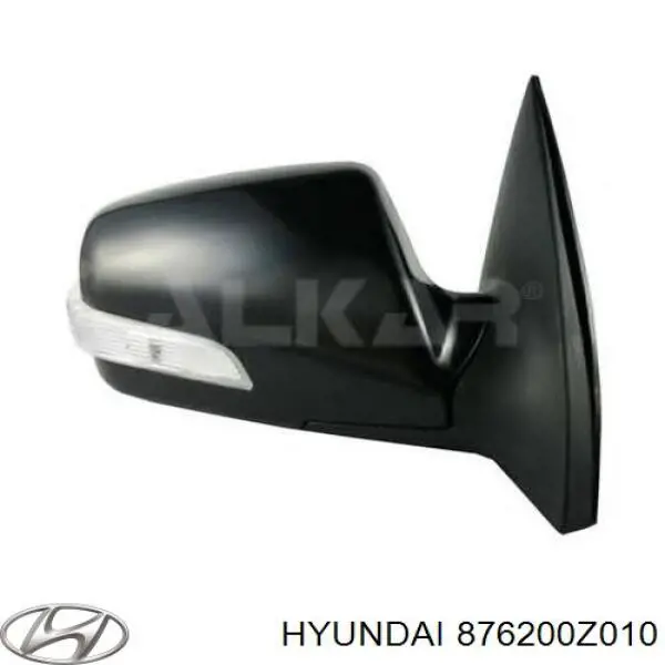 876200Z010 Hyundai/Kia Праве дзеркало заднього виду