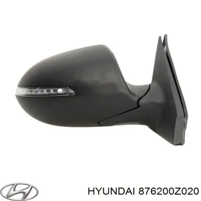 876200Z020 Hyundai/Kia Праве дзеркало заднього виду