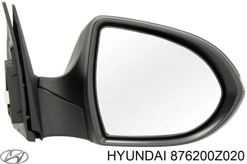 Праве бічне дзеркало Hyundai/Kia 876200Z020 ціна, від 121.45 USD
