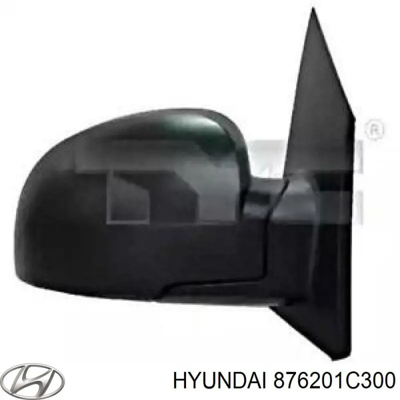 876201C300 Hyundai/Kia дзеркало заднього виду, праве