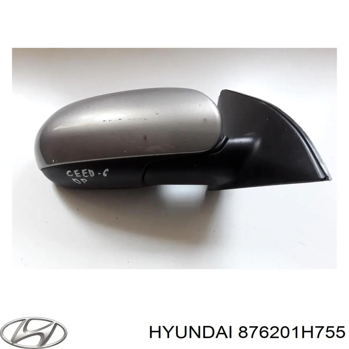 876201H755 Hyundai/Kia Праве дзеркало заднього виду
