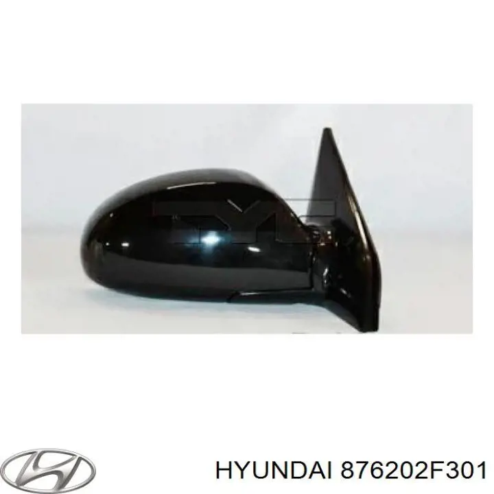 876202F300 Hyundai/Kia дзеркало заднього виду, праве