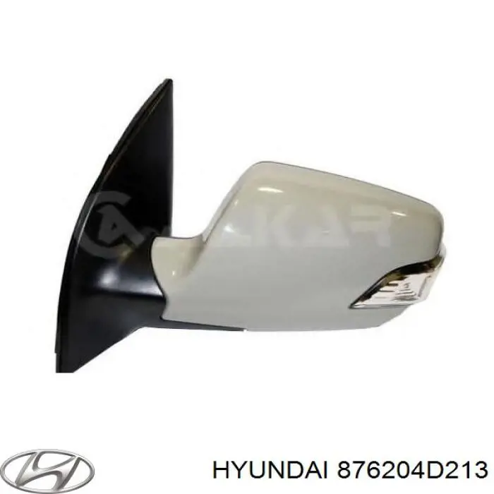 876204D213 Hyundai/Kia дзеркало заднього виду, праве