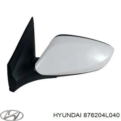 876204L040 Hyundai/Kia Праве дзеркало заднього виду