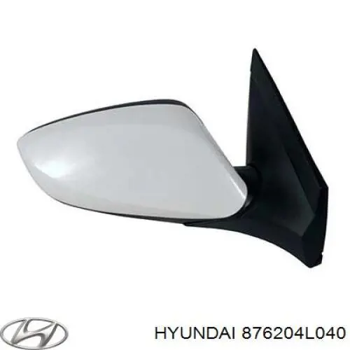 876204L040 Hyundai/Kia дзеркало заднього виду, праве