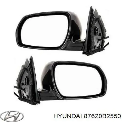 87620B2550 Hyundai/Kia Праве дзеркало заднього виду