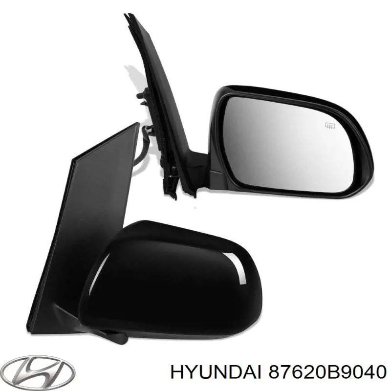 87620B9040 Hyundai/Kia Праве дзеркало заднього виду