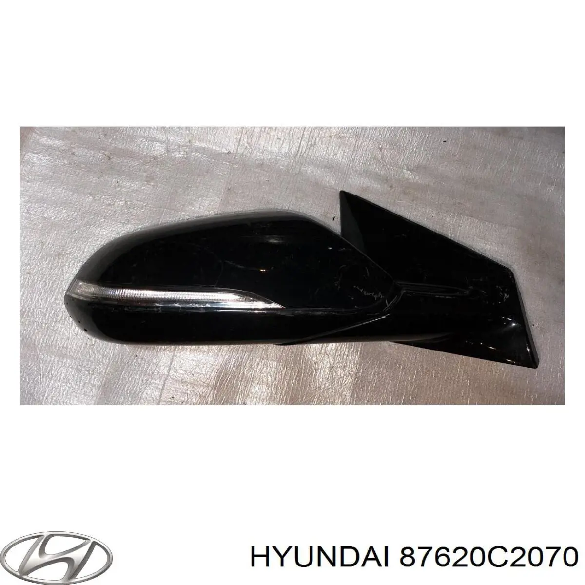87620C2070 Hyundai/Kia Праве дзеркало заднього виду
