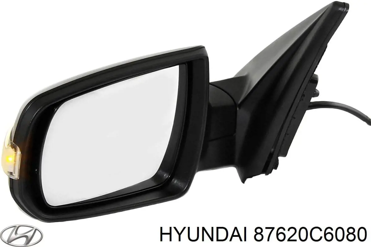 87620C6080 Hyundai/Kia Праве дзеркало заднього виду