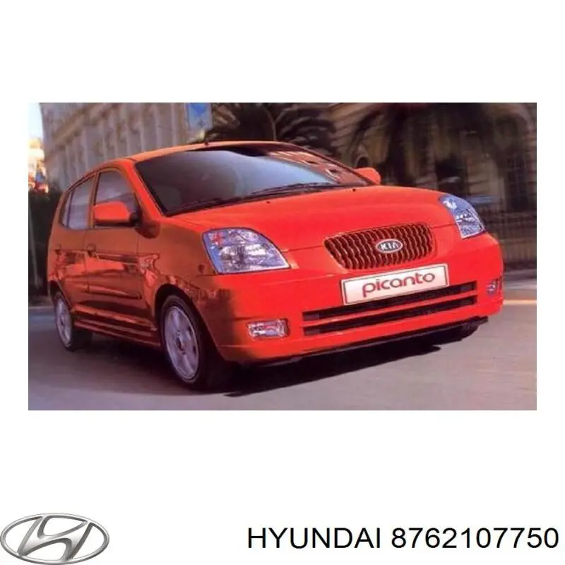 8762107750 Hyundai/Kia Дзеркальний елемент правий