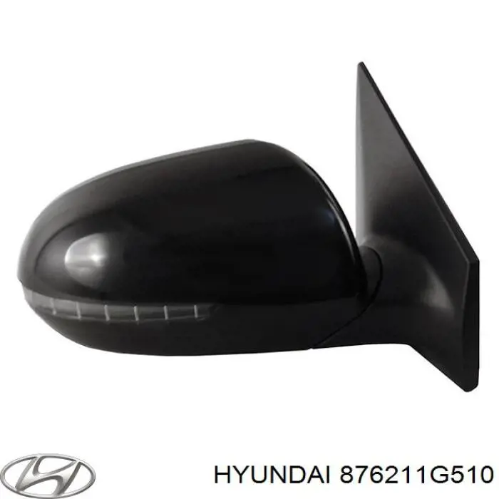 Скло дзеркала заднього виду, правого Hyundai/Kia 876211G510 ціна, від 22.94 USD