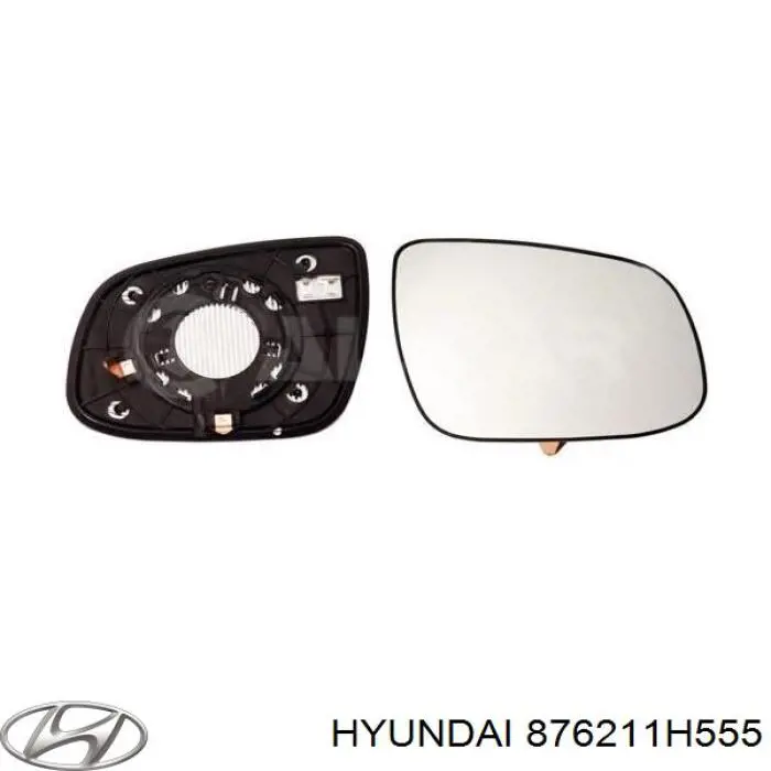 Купити 876211H555 Hyundai/Kia Скло дзеркала заднього виду, правого