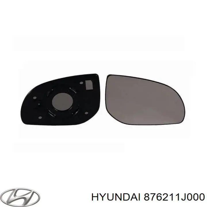 Купити 876214P000 Hyundai/Kia Скло дзеркала заднього виду, правого
