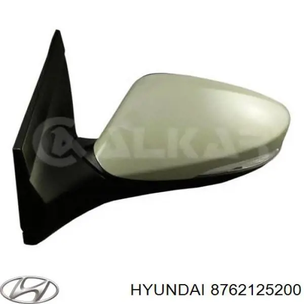 Дзеркальний елемент правого дзеркала заднього виду Hyundai/Kia 8762125200 ціна, від 5.54 USD