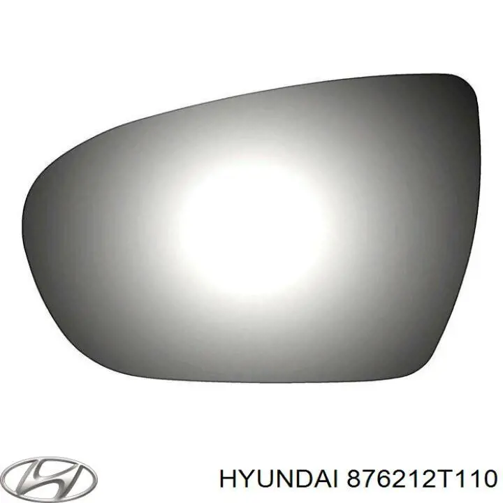 876212T210 Hyundai/Kia дзеркальний елемент дзеркала заднього виду, правого